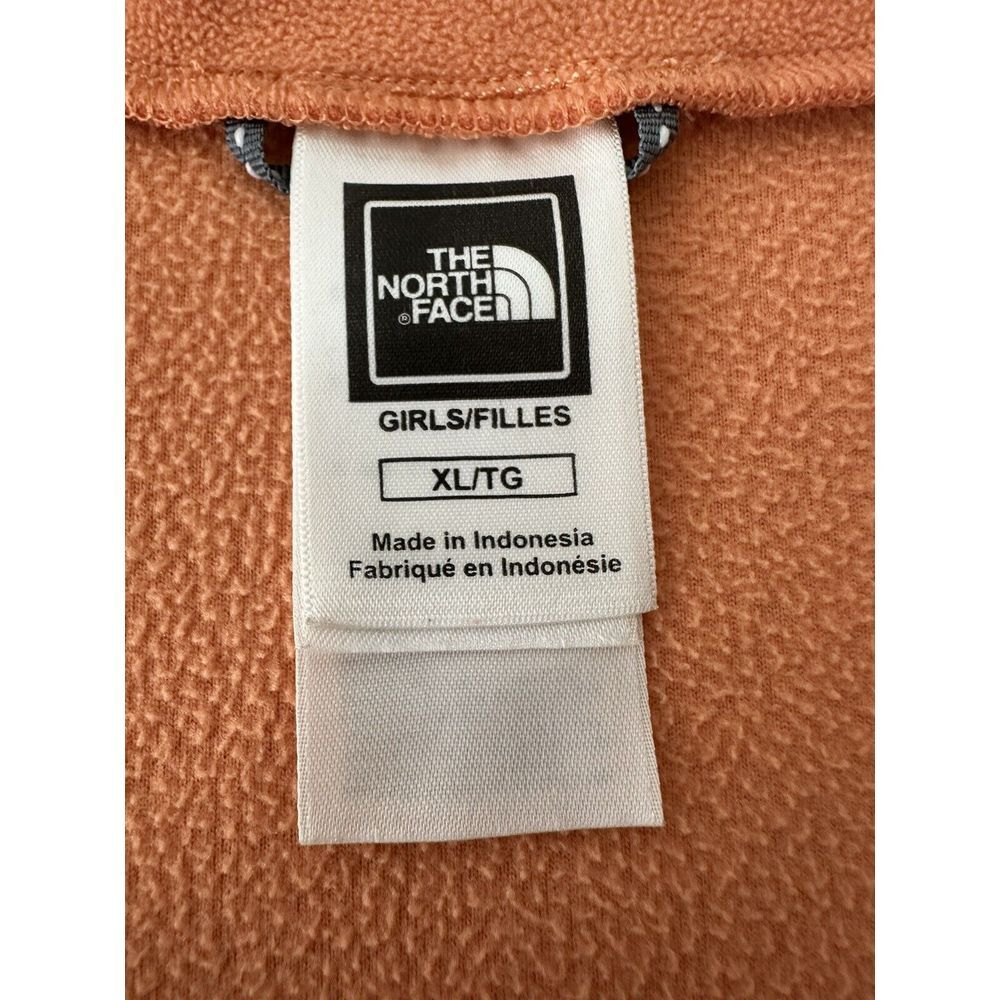 The North Face Jacket Girl's Size XL Orange 3/4 Zipper Outdoor Soft Athleisure - Picture 3 of 7